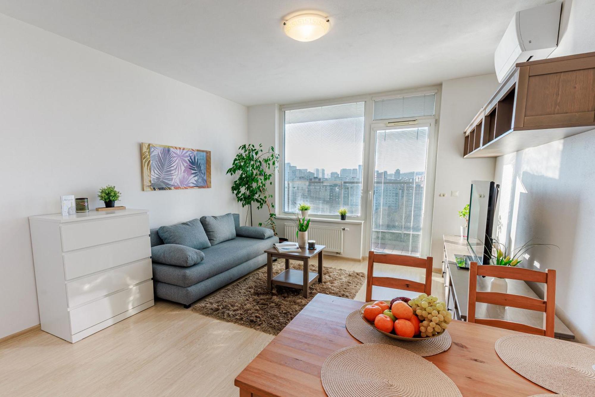 Sunny Apartment With Amazing Terrace On The 13Th Floor Near City Center 브라티슬라바 외부 사진